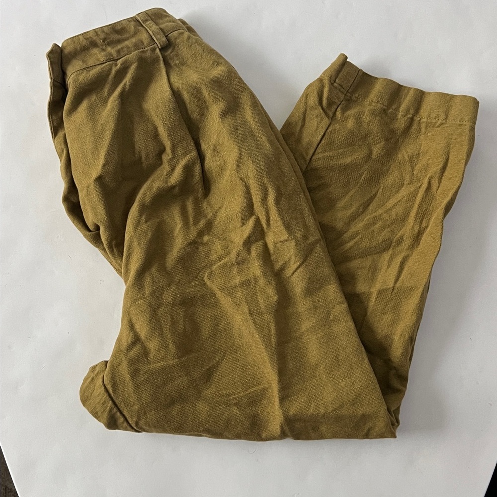 Mara Hoffman Almeria Linen Pant in Olive Green 2 - Picture 6 of 7